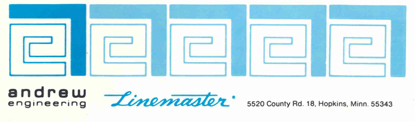 Andrew Engineering Linemaster EDM Advertisement-1
